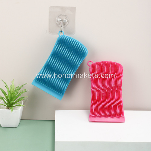 Double-Sided Silicone Cleaning Sponges set of 3pcs
